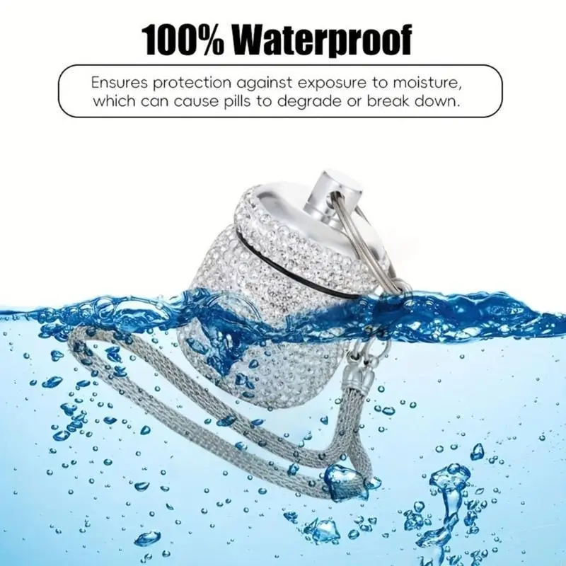 Travel Friendly Waterproof Pills Box 7 Day Large Capacity Vitamin Holder