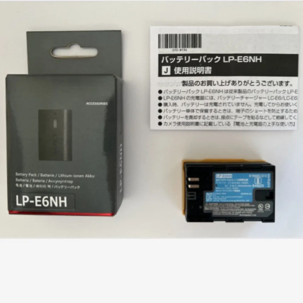 2130mAh LP-E6NH LPE6NH SLR Camera Battery for Canon EOS R R5 R6 5DS 6D 7D 60D 70D 80D 90D Camera Lithium Battery E6NH