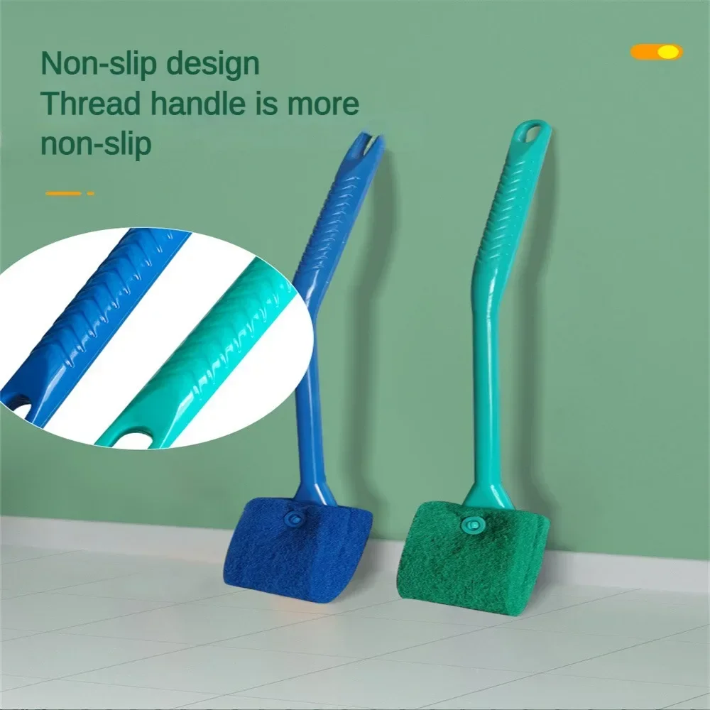 1 PC Double-sided Cleaning Brush Long Handle Glass Cleaning Brush Turtle Tank Multi-purpose Cleaning Brush