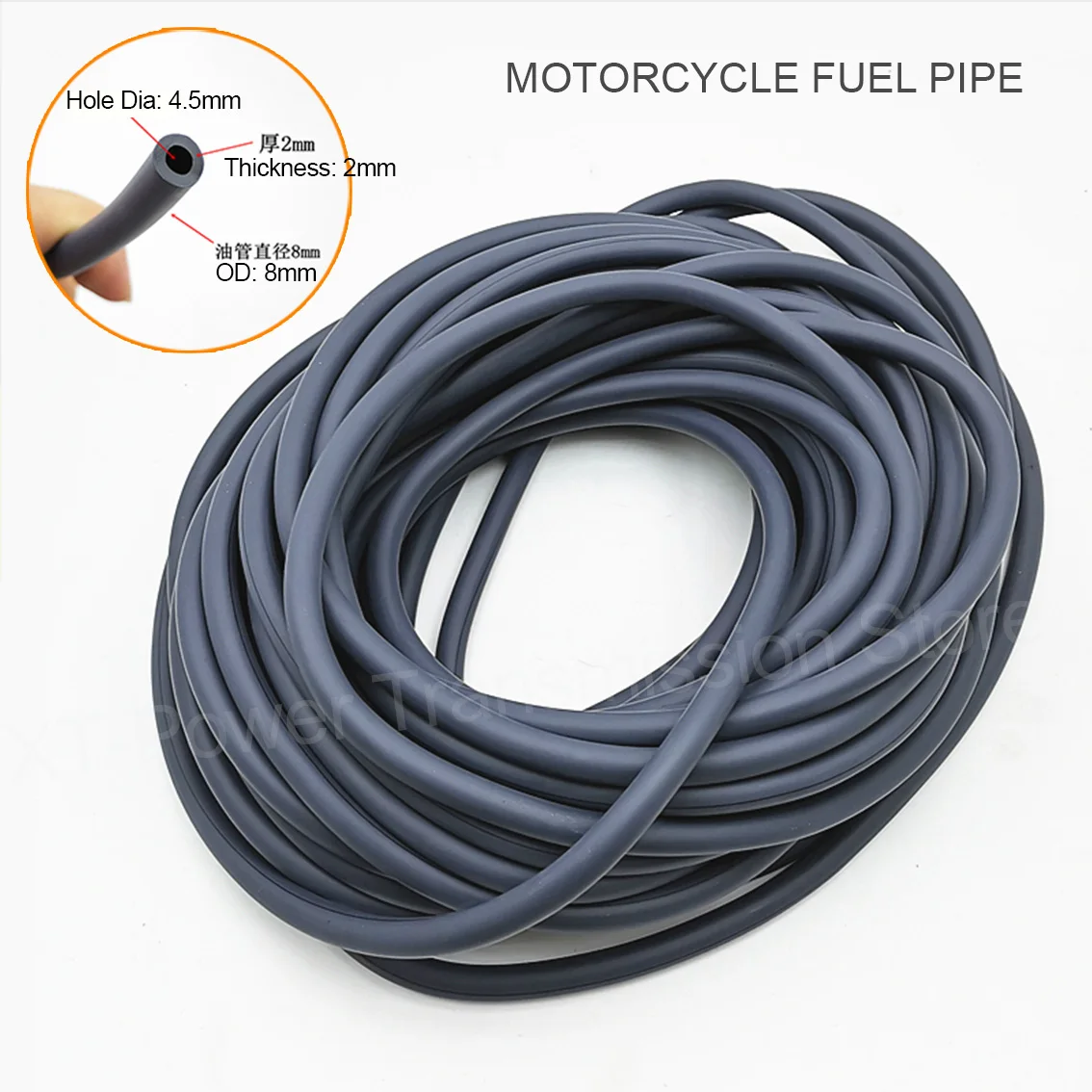 1-10Meter ID 4.5mm 6mm Thickened Oil Pipe for Motorcycle Carburetor Oil Supply Pipe Scooter Fuel Tank Antifreeze Oil Supply Hose
