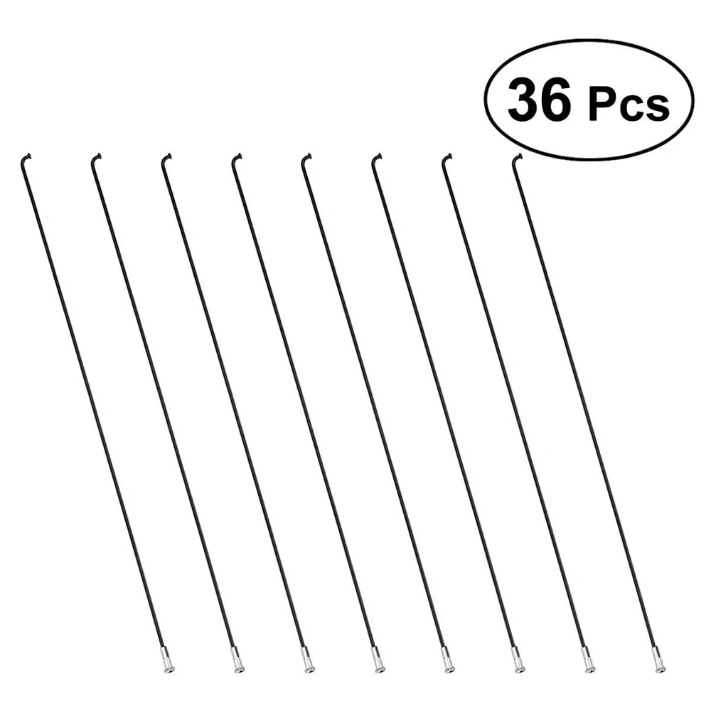 Велосипедные аксессуары, черные 170 мм-290 мм 27,5 дюйма, горный велосипед, дорожный велосипед, спицы, спицы из нержавеющей стали, соски, велосипедные спицы
