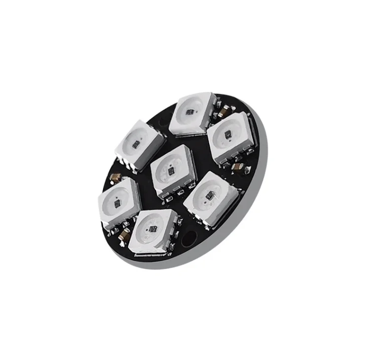 RGB LED Ring 7 Bits LEDs WS2812 5050 RGB LED Ring Lamp Light with Integrated Drivers for arduino