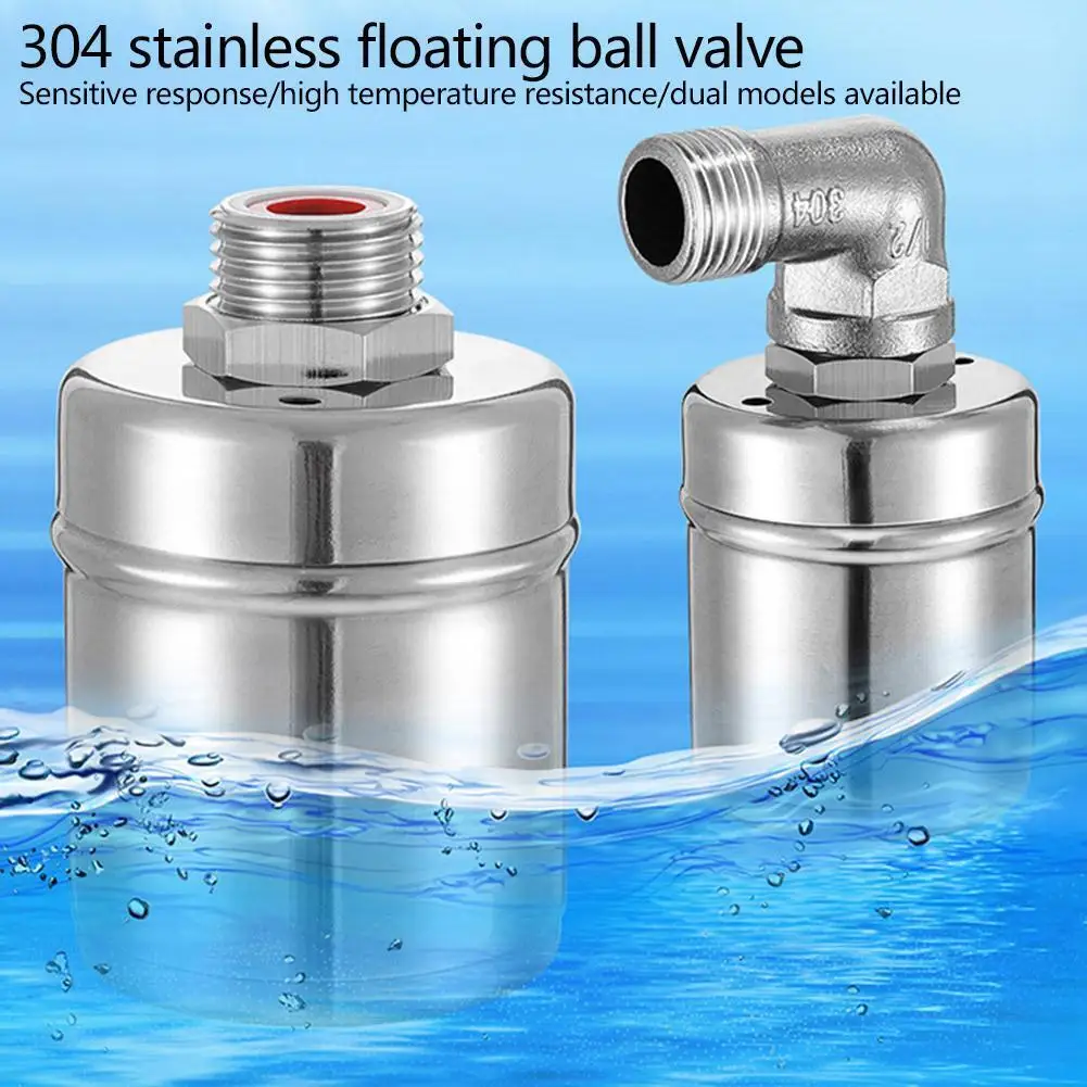 304 Stainless Steel Float Valve Automatic Water Level Controller Float Valve For Water Tower Tank Kitchen Faucet