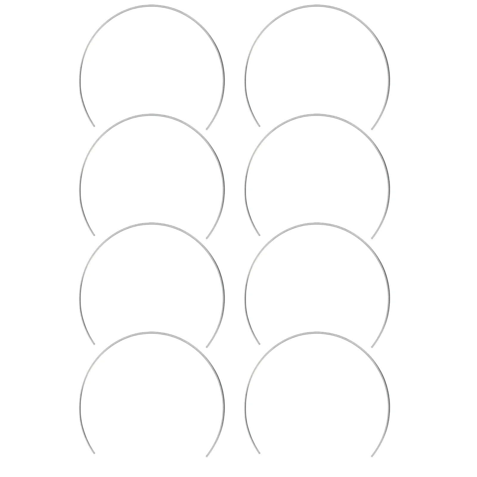 

8pcs Dream Catcher Material Iron Half Circle Frame for DIY Decorations Craft Supplies Wreath Party Garlands