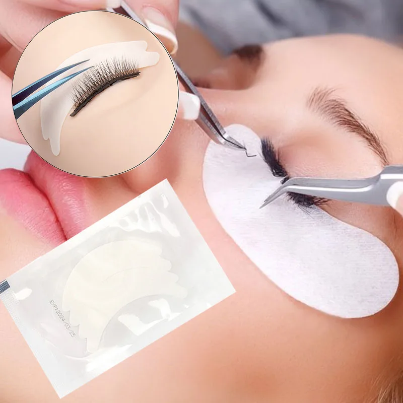 25 Pair Micro Foam Eyepad Painless Lint Free Lash Extension PE Foam Patch Easy Remove Tape Stickers Under Lash Foam Pads Patch