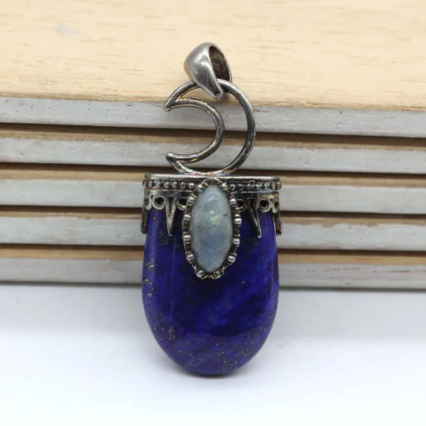 Charms Natural Healing Crystal Stone Pendants for Women Amethyst Rose Quartz Labradorite Lapis Lazuli Choice Vintage Men Jewelry