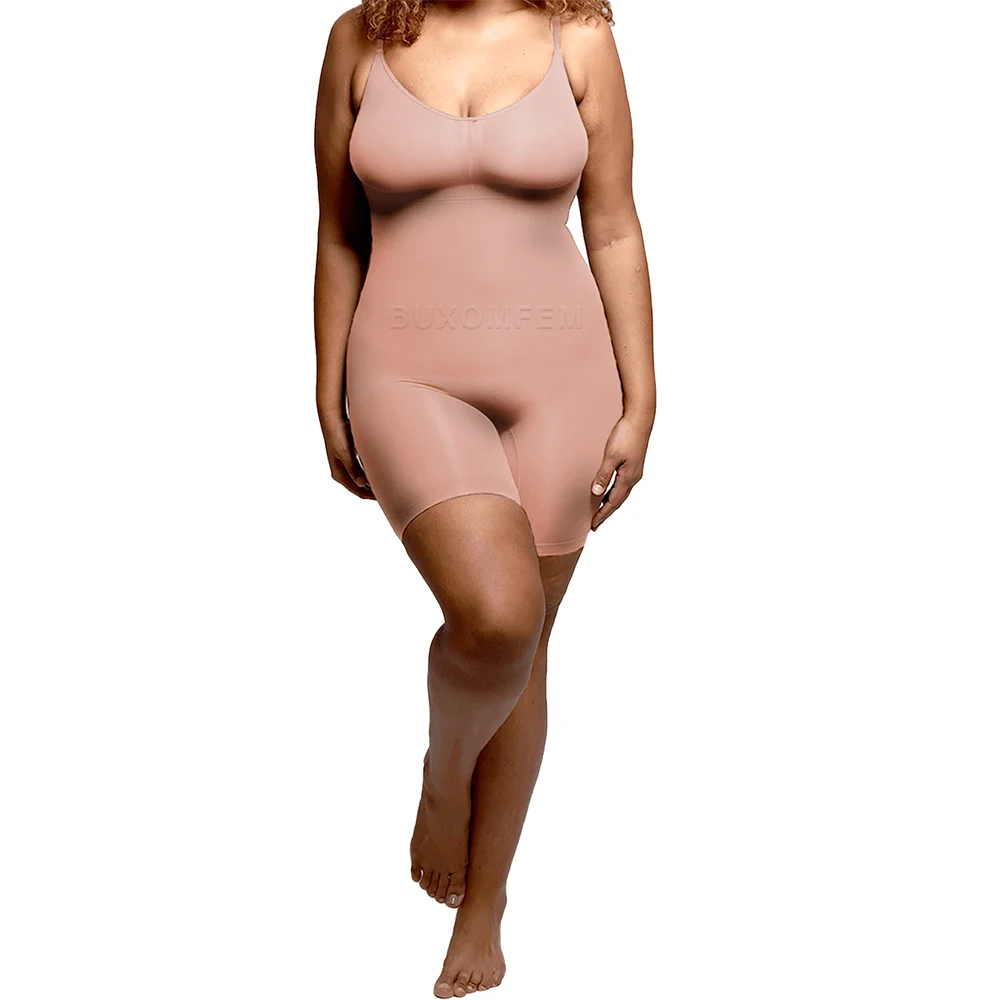 Três em um Shapewear Body Shaper, sem costura, em forma, respirável, ajustável, elástico, confortável, Slim Fit