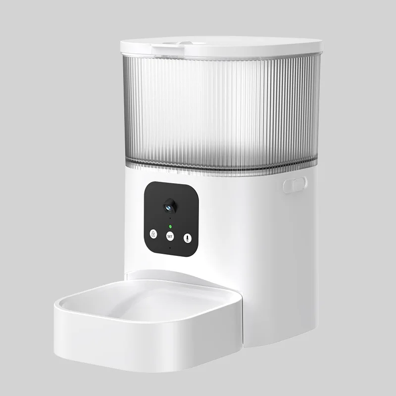 

STLFNew TUYA App Remote Control Dry Food Dispenser Wifi Smart Automatic Pet Feeder with Stainless Steel Bowl for Cats Dogs