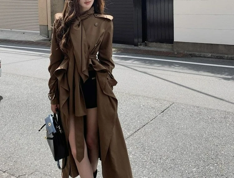 2026 Spring and Autumn New Long Jacket Premium Temperament Clothing Women's Medium and Long Coat
