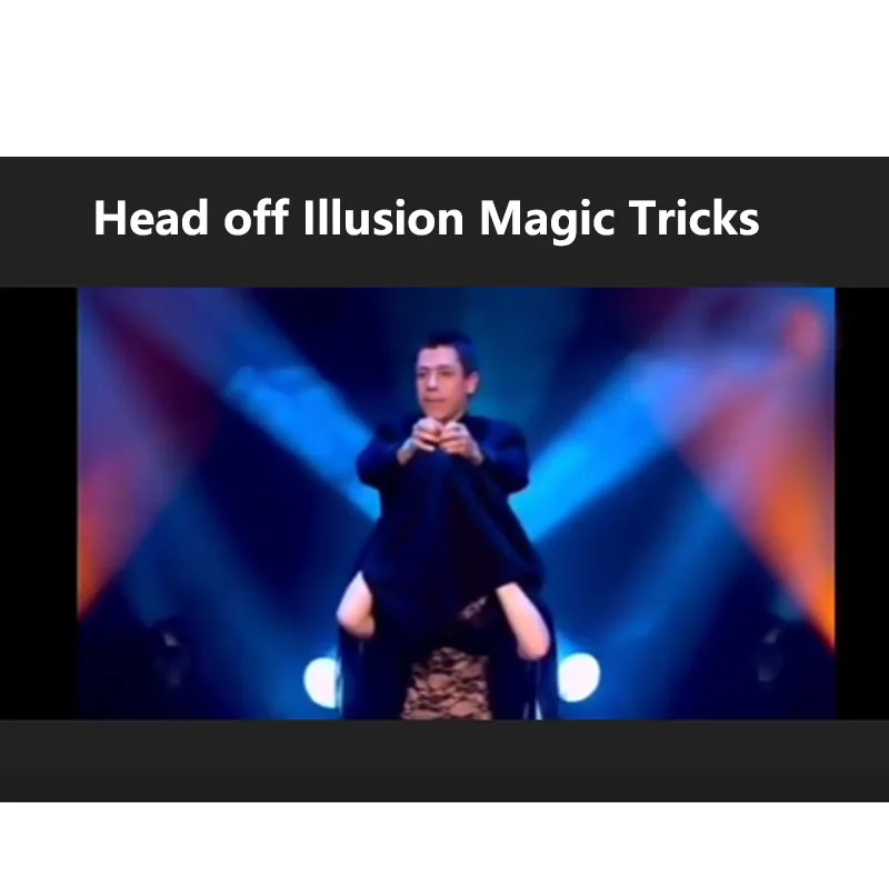

Head off Illusion Magic Tricks Take Off Head Magia Magician Stage Classic Body Move Gimmick Props Mentalism Large Magie