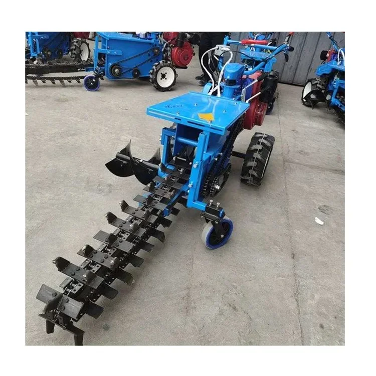 New Products 2024 Farming Machine Trencher with Chain Walk Behind Trencher Machine Automatic Mini Ditch Trencher Machine