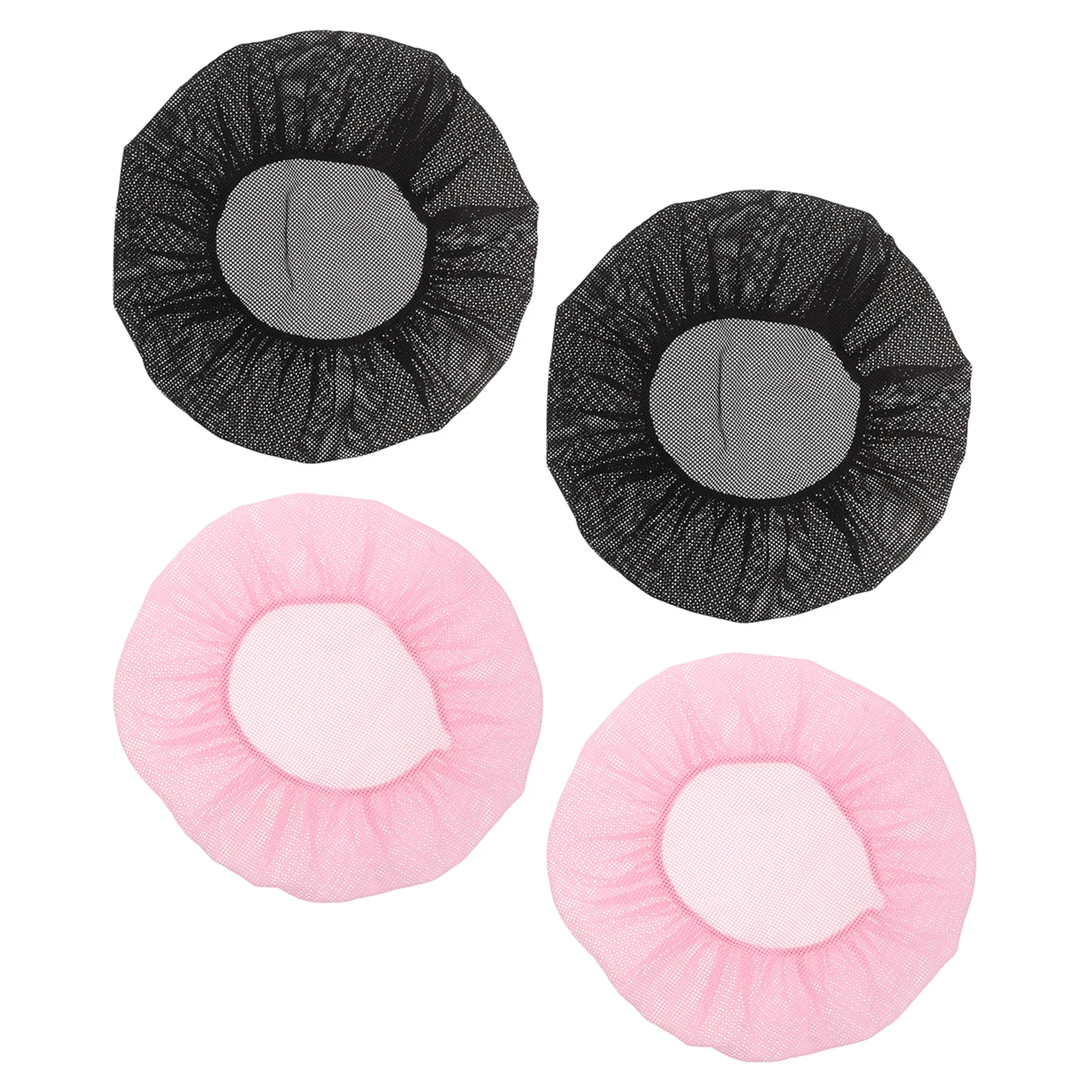 

4pcs Mesh Sleep Hats Night Hair Caps For Sleeping Washable Reusable Hair Care Cap Breathable Elastic Fit Women Travel Home Use