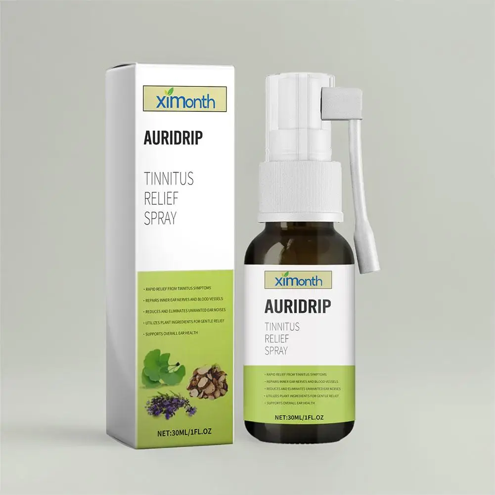 Spray para aliviar el Tinnitus, 30ml, mejora la escucha, la sordera del Tinnitus, alivio del dolor, limpieza del oído, bloqueo del Canal auditivo, cuidado de la salud del oído