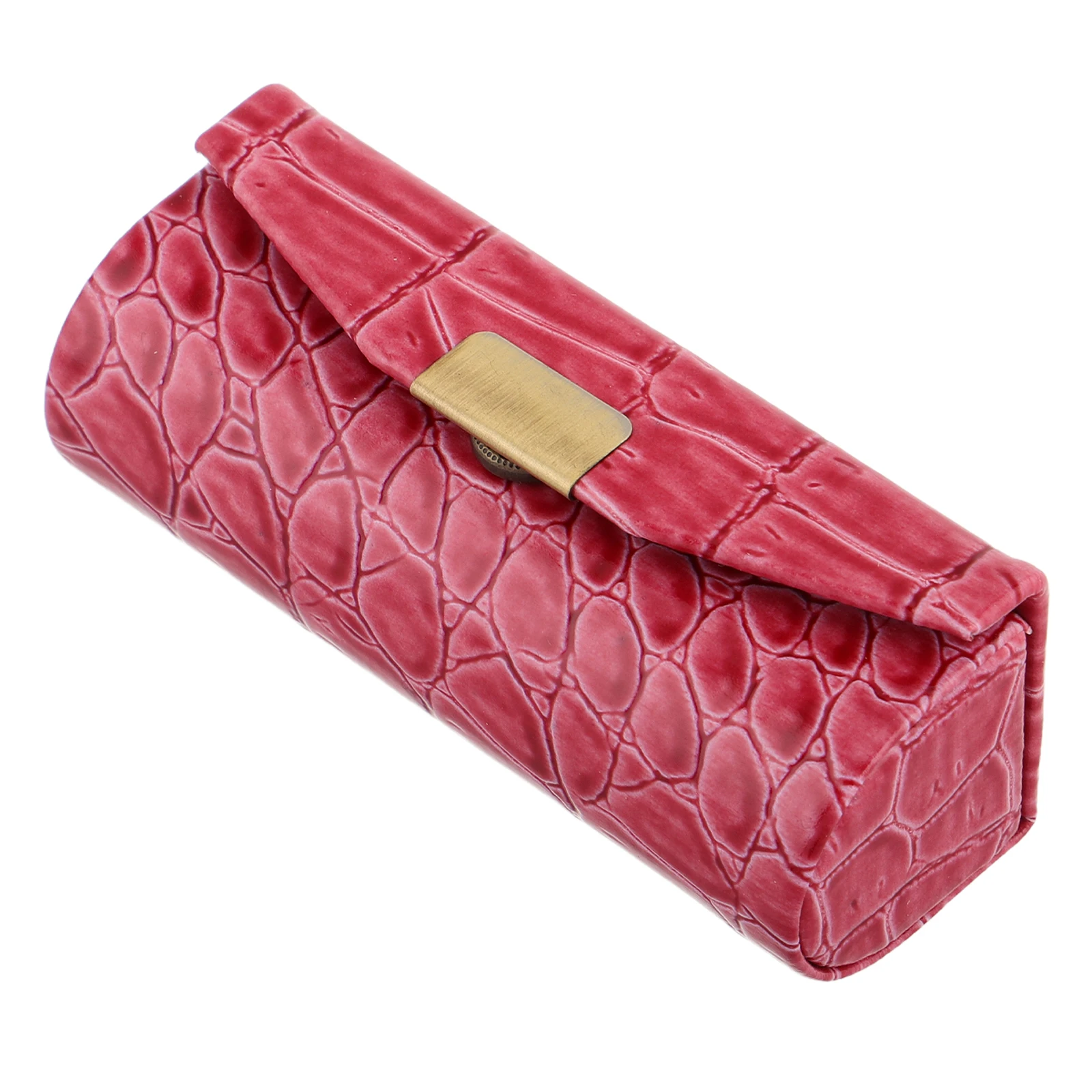 

PU Lipstick Box with Mirror Vintage Holder Organizer Case for Women Travel Car Portable Makeup Storage