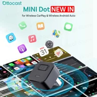 OTTOCAST Mini Dot Cube inalámbrico CarPlay Android Auto adaptador USB Dongle accesorios de coche para Chevrolet Toyota VW Buick Chery MG