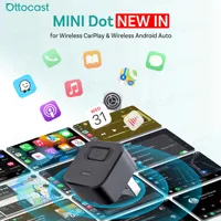 OTTOCAST Mini Dot Cube Wireless CarPlay Android Auto Adapter USB Dongle Car Accessorie for Chevrolet Toyota VW Buick Chery MG