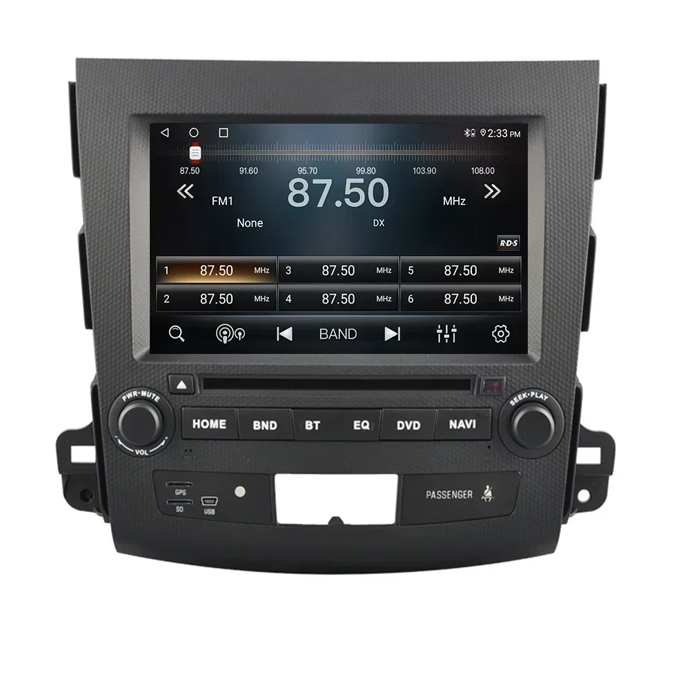 For Mitsubishi Outlander Xl 2 2005 - 2011 Android 13 Car Radio Multimidia Player 2 Din Carplay Stereo GPS DVD Head Unit Camera