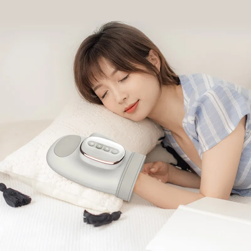Air Pressure Hand Massager with Heat & Finger Separation, Smart Wrist & Joint Therapy Machine, Long Battery Life Durable Design
