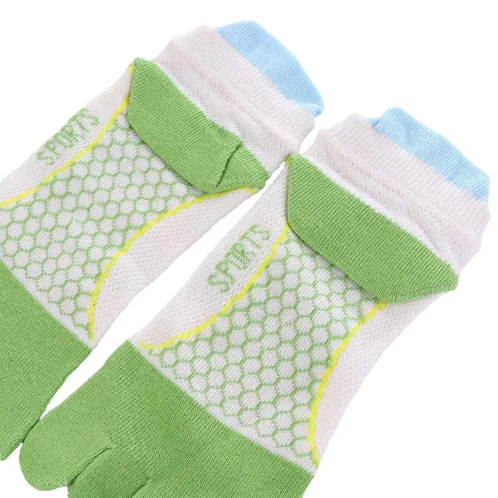 Color Matching Breathable Anti-slip Children Cotton Short Tube Socks Kids Hosiery Five-Finger Socks Split Toe Socks