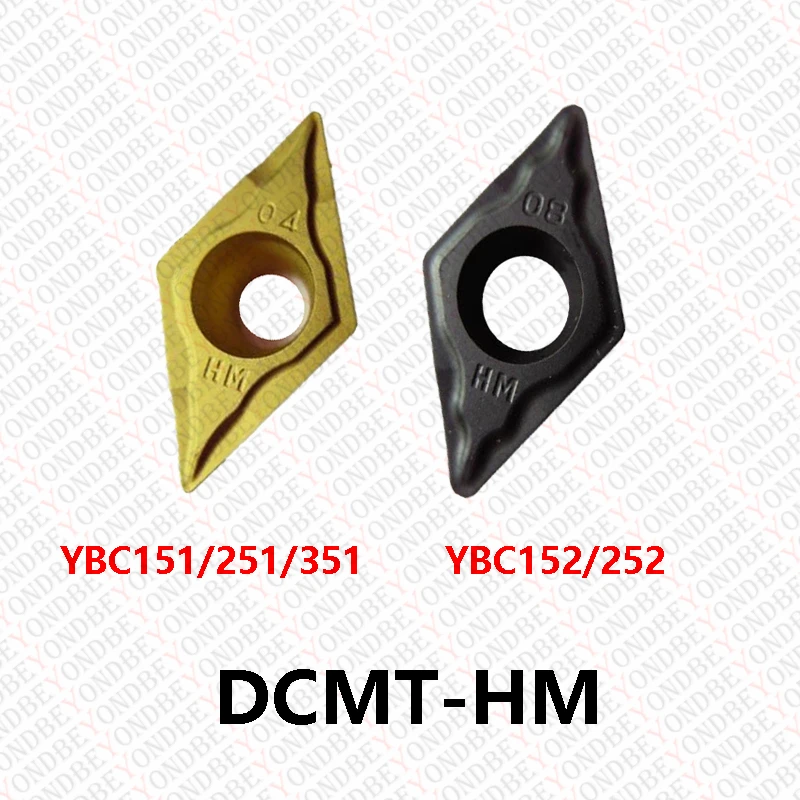 DCMT 070204 11T302 11T304 11T308 11T312 -HM-HF-HR YBC151 YBC152 YBC251 YBC252 YBC351คาร์ไบด์ DCMTDCMT11T304 Original CNC