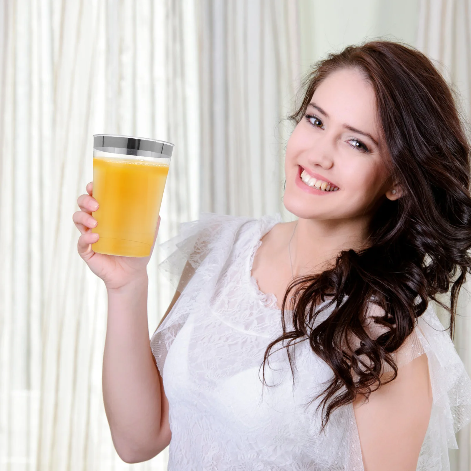 10 pz 360 ml tazze di gelato usa e getta bicchiere di plastica per uso alimentare per la festa bocca di grande calibro acqua calda fredda