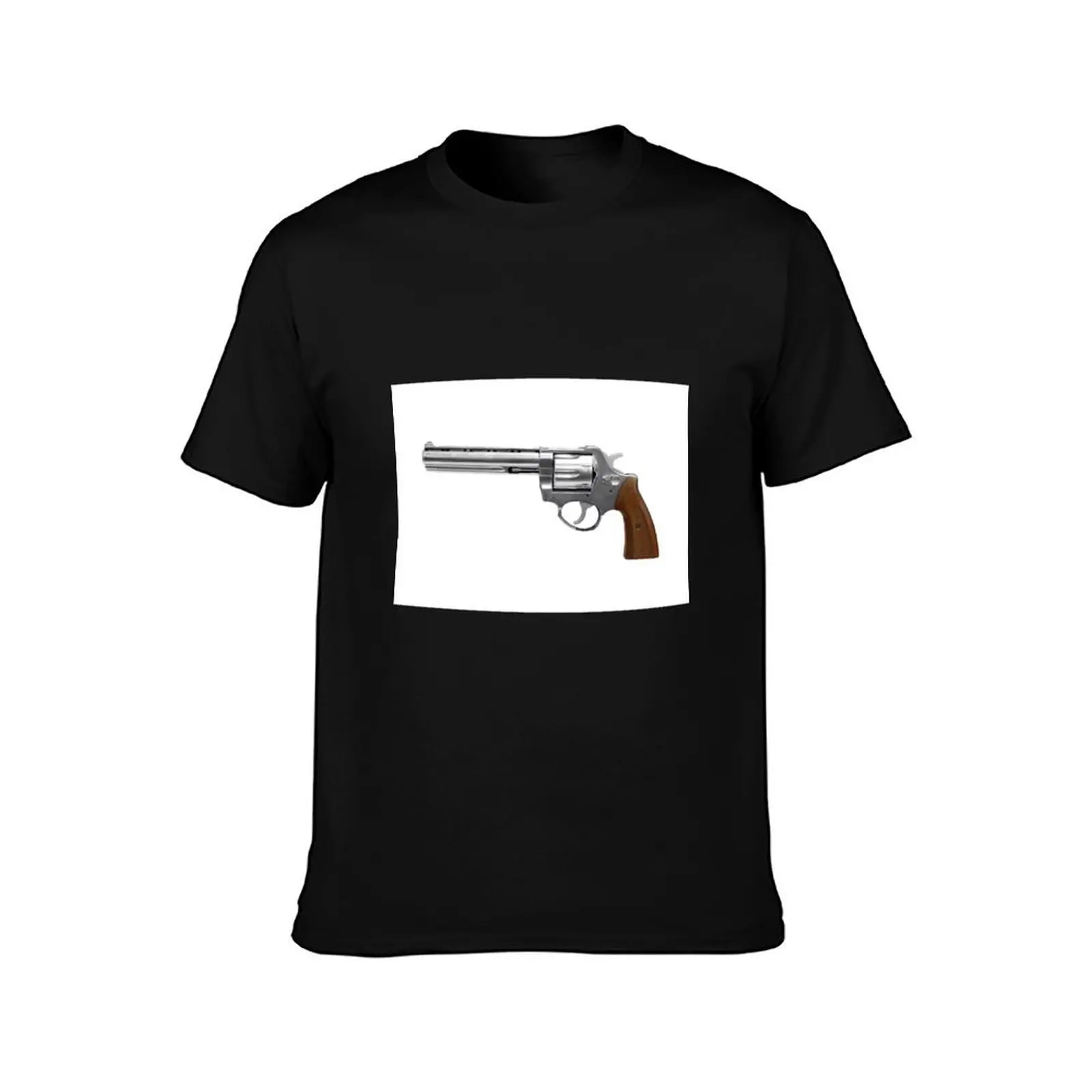 revolver T-Shirt Summer Casual Cotton Tee Oversized Streetwear Tops Vintage Graphic Print Loose Fit Short Sleeve