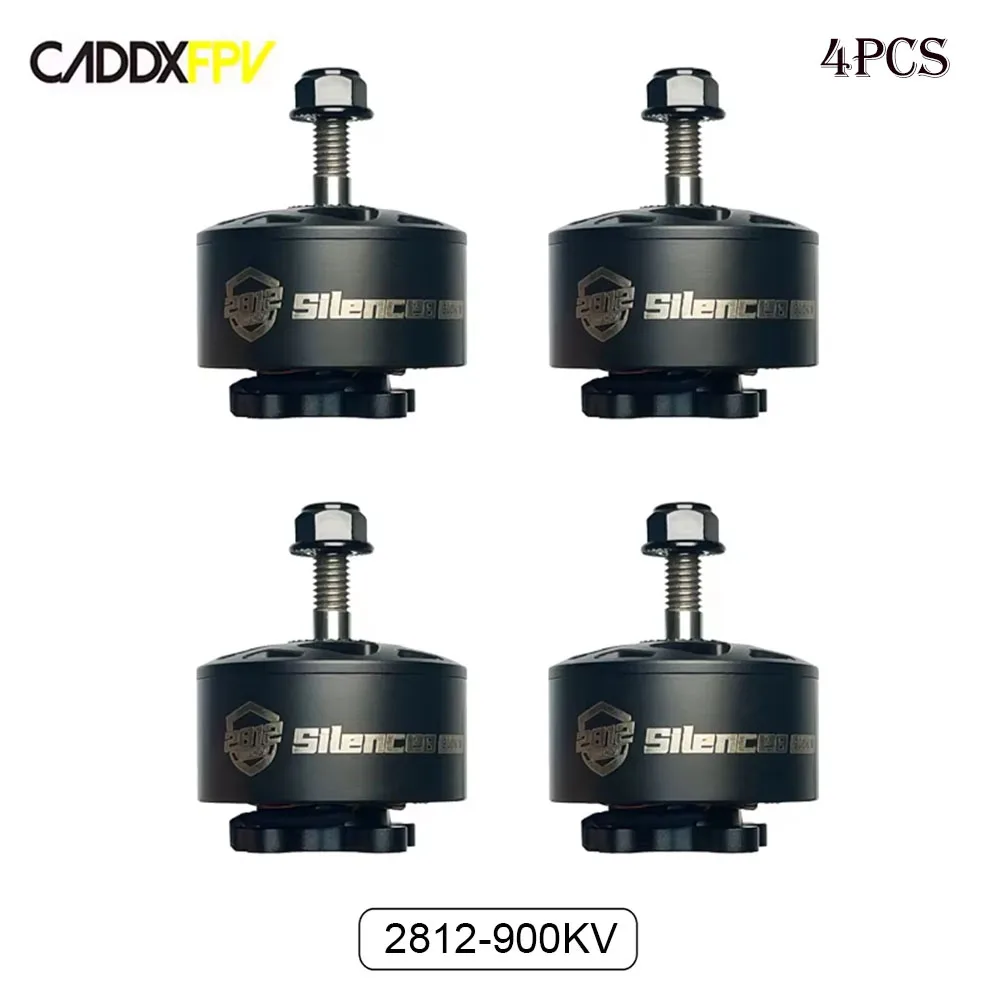 CADDX 4PCS 2812 900KV มอเตอร์ไร้แปรงสําหรับ 9 "8" 7 นิ้ว RC Multirotor เครื่องบิน Quadcopter DIY อุปกรณ์เสริม CADDXFPV มอเตอร์