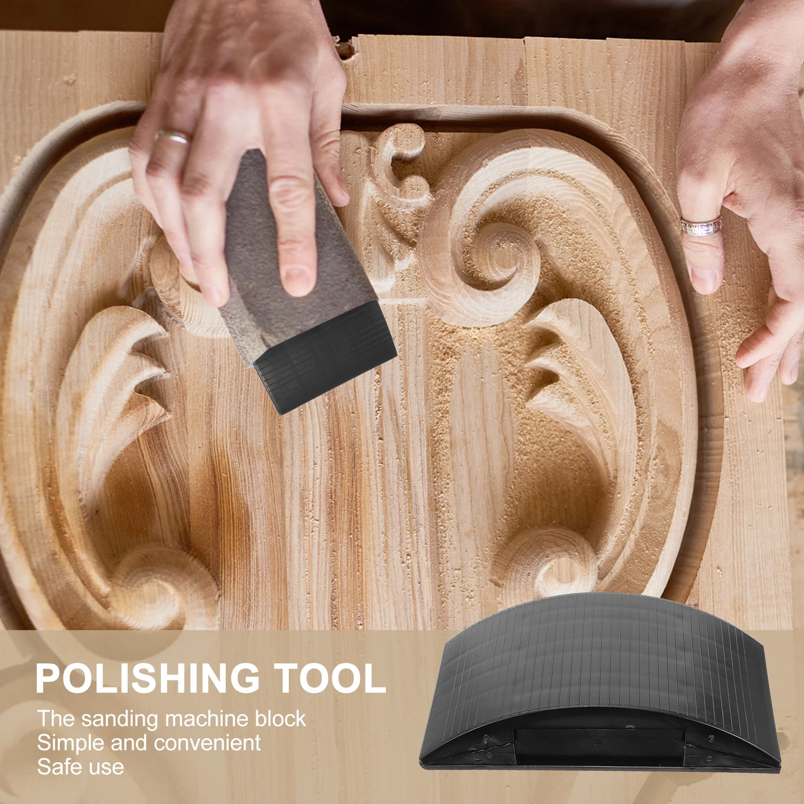 

1Pcs Handheld Sanding Block Durable Polishing Tool for Wood Metal Furniture Auto Craftwork Polishing Tool Sander Block