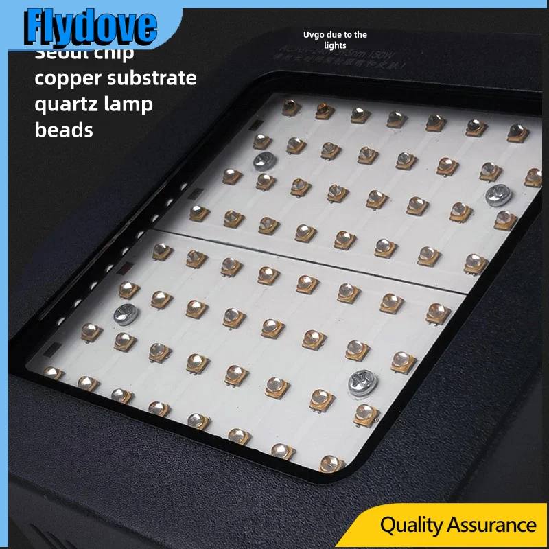High-Density UV Curing Lamp 405nm/365nm/395nm for UV Adhesive Glue Paint Ink Glossy Green Light Baking Solidification Equipment