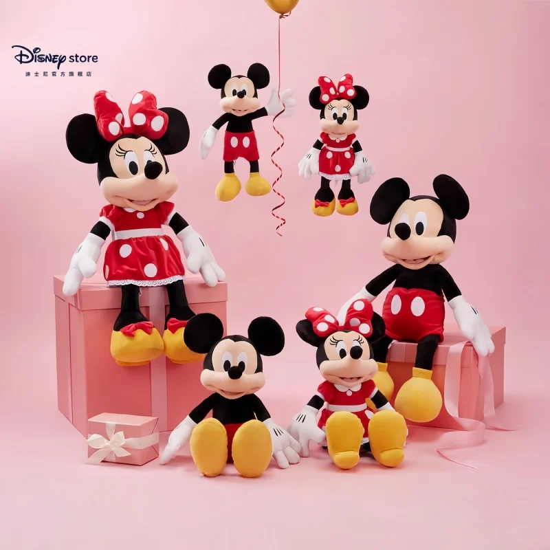 

Disney official Super Cute Mickey Doll, Minnie Couple Doll, Mickey Mouse Plush Toy, Cloth Doll, Children's Birthday Gift
