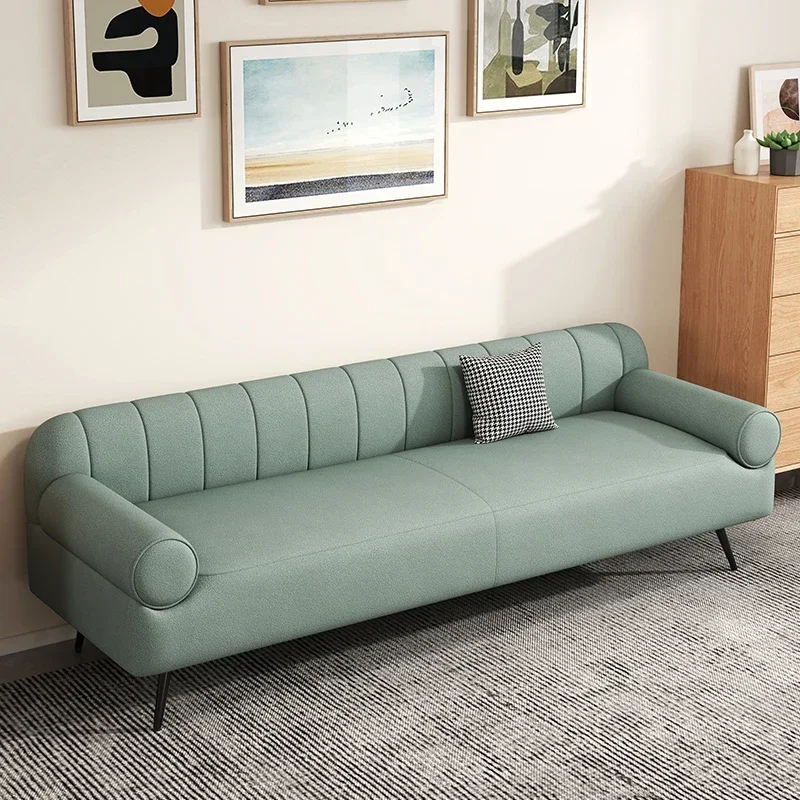 Sofá Elegante para Salón, Estilo Minimalista Nórdico Moderno, Puffs, Chaise Longue, Réplica de Sillón Cama, Muebles de Salón