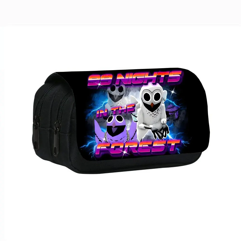 

99 Nights in The Forests Pencil Cases Cartoon Large Capacity Pen Bags Game Boys Girls Pencil Bag School Stationery Supplies Gift
