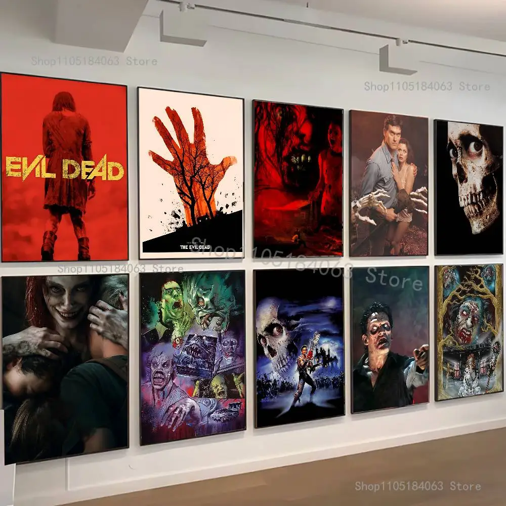 

The E-Evil D-Dead Horror Movie Poster Multi-Purpose Wall Art for Living Room Bedroom Office Hallway Bar Home Decor Gift