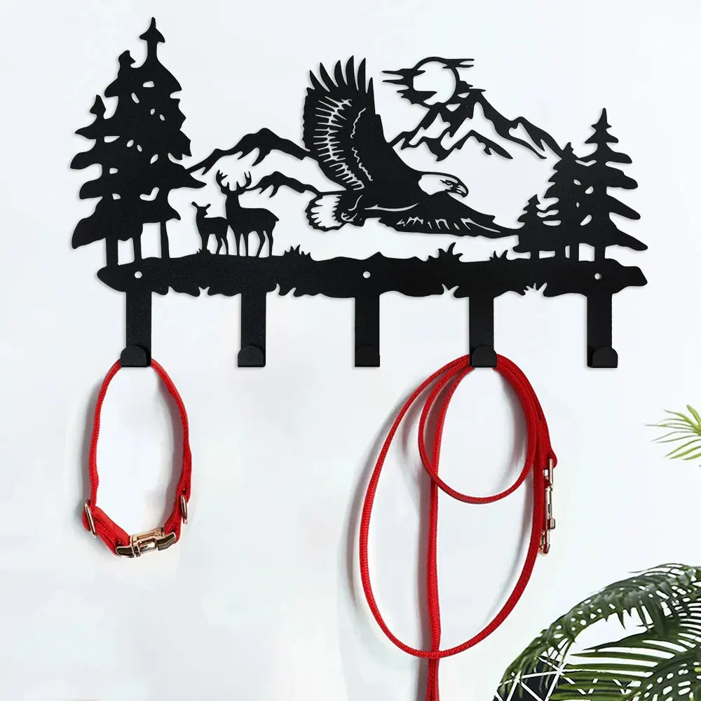 1Pc Metal Eagle Hooks Wall Art Decor-Eagle Hangers and Key Holder-Animal Theme Hooks Sweet Home Decor for Storage, Living Room