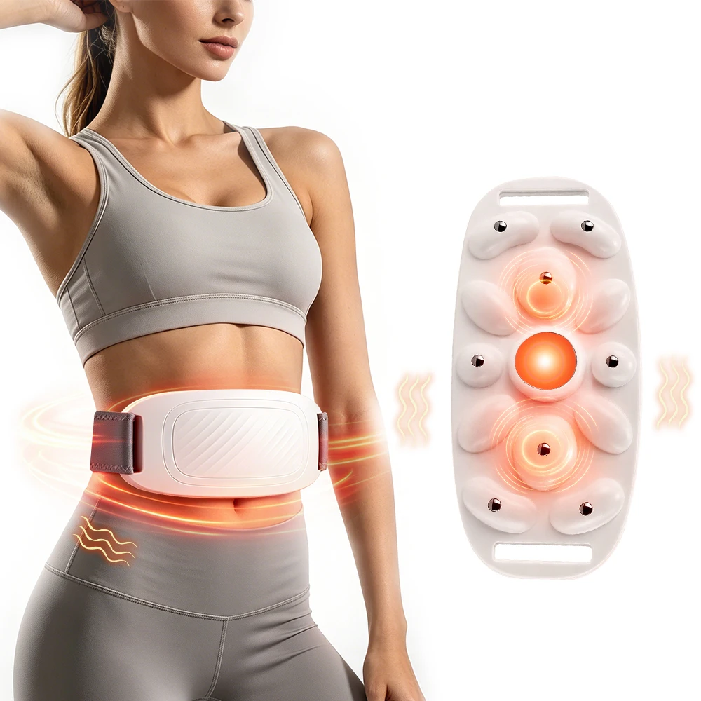 

Electric Abdominal Massager Fitness Enhancer 9-Speed Adjustable with Heat Anti-Cellulite Remover for Weight Loss & Body Shaping
