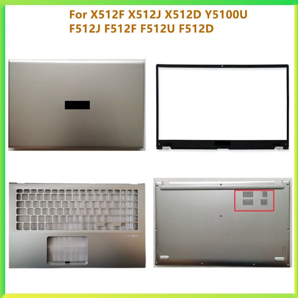 Nuovo LCD Del Computer Portatile Posteriore Top Lunetta Frontale Telaio Della Copertura Inferiore Caso Per Asus X512F X512J X512D A512 Y5100U F512J F512F F512U F512D F512