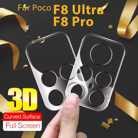 Xiami foco F8Ultra/F8Pro 1-3Pcs Protective Lens Glass For Xiaomi Poco F8 Ultra 5G F8 Pro Camera Film 3D Enhanced Protect Display
