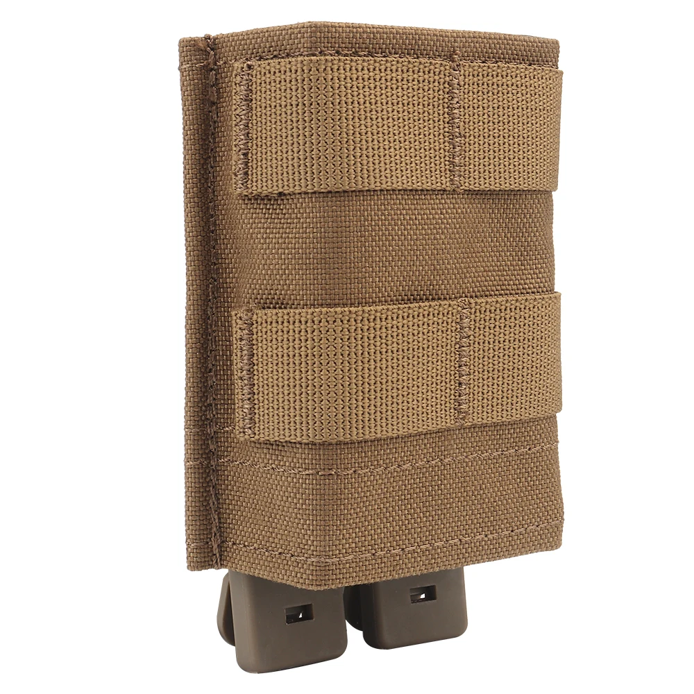 Tactical New Single Medium Fast Open MOLLE 7.62 Magazine Pouch KYWI Kydex Wedge Insert SR25 M1A FAL Hunting Mag Belt Malice Clip