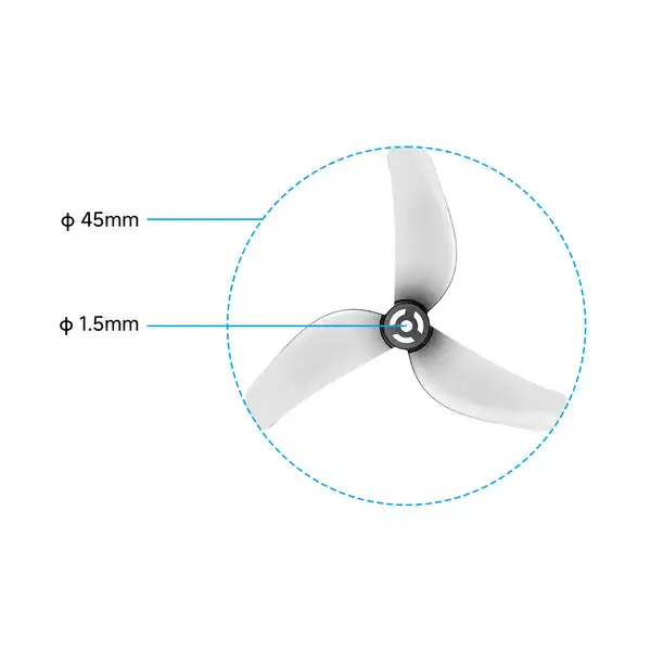 BETAFPV Meteor75 Pro II Canopy II for O4 Air Unit and Brushless Whoop Frame, Gemfan 1811 3-Blade Propellers Parts and Spares