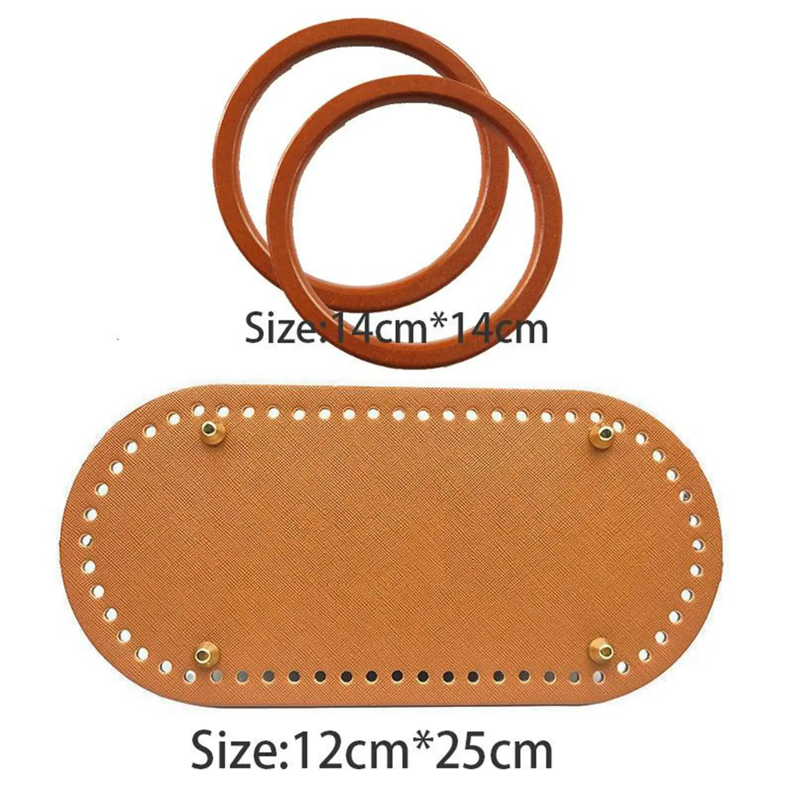Knitting Crochet Bags Nail Bottom Shaper Pad Insert Cushion Base with Holes Wallet Top Handles for Handbag
