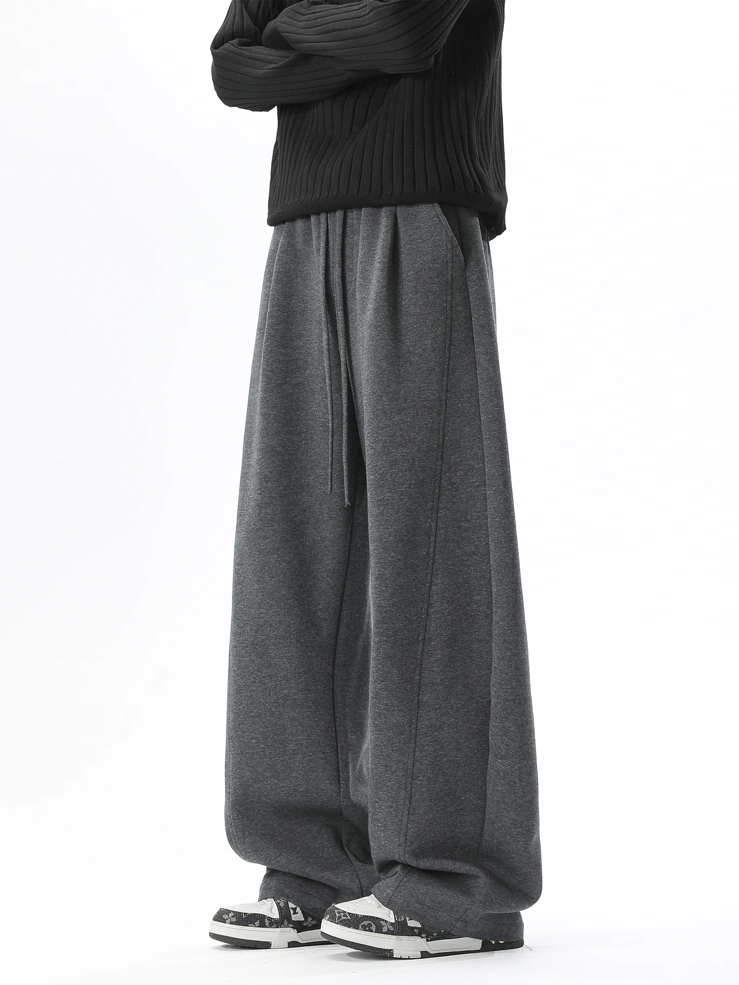 

Мужские брюки Deep Linen: повседневные, свободные, прямого кроя, весенние, модные, брендовые, удобные, стильные