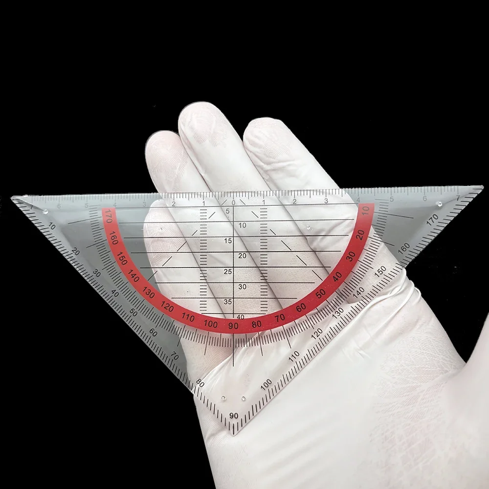 

Dental Lab Guide Plate for Teeth Arrangement - Denture Ruler Alignment Tool Drawing Template Precision Positioning