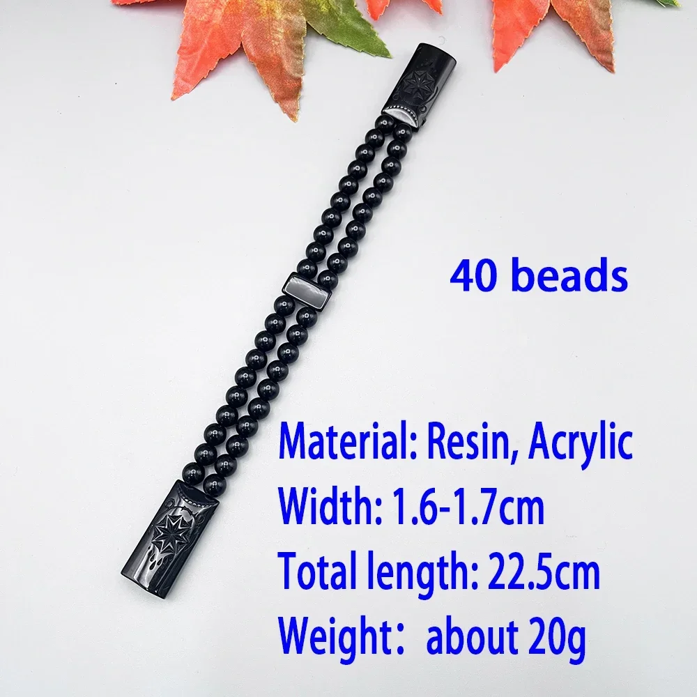 NJ99 جديد مسبحة الرجال الاكريليك ثلاثية الأبعاد الراتنج مثمنة اليد التأمل أطراف الأصابع لتخفيف الضغط Sta لهب يمكن الوجه الصلاة حلية