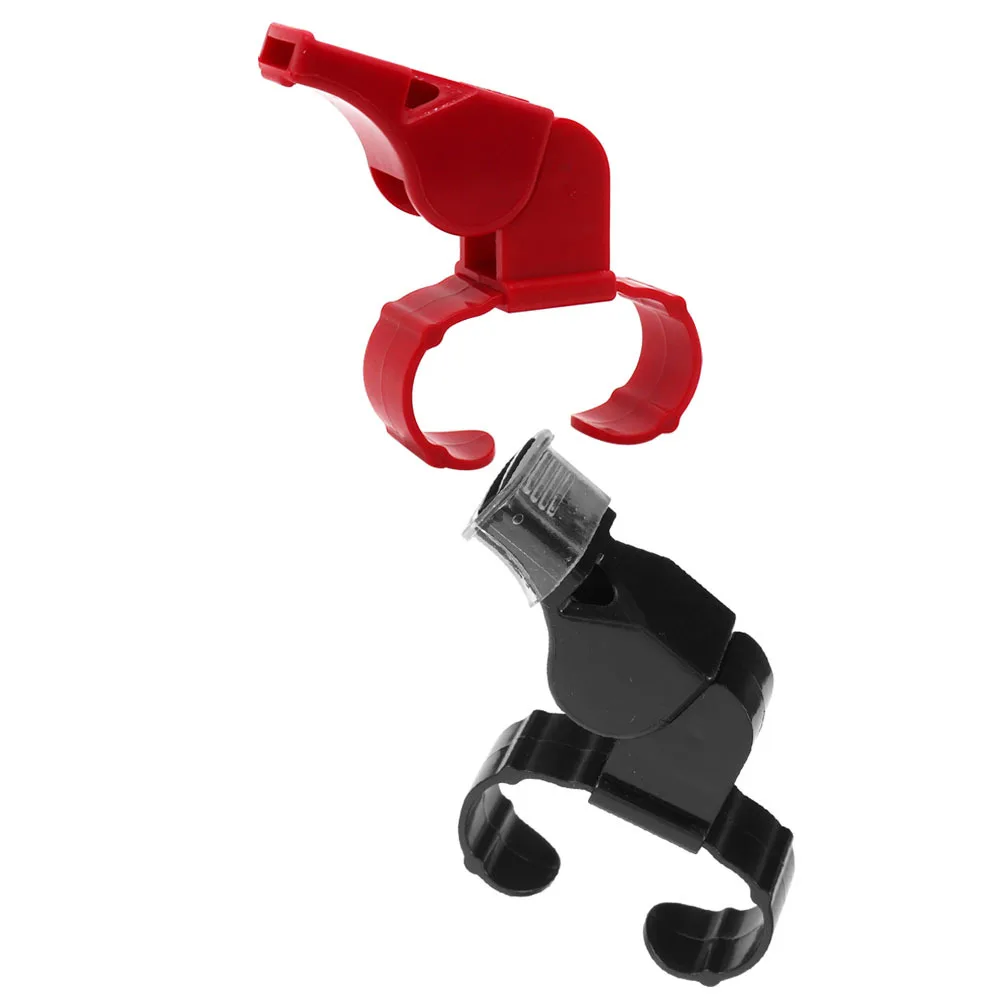 2 قطعة الصلبة ABS بصوت عال الرياضة صافرة الحكم الدائري سهلة الحمل هدية للمدربين المعلمين التنزه صفارات للبالغين