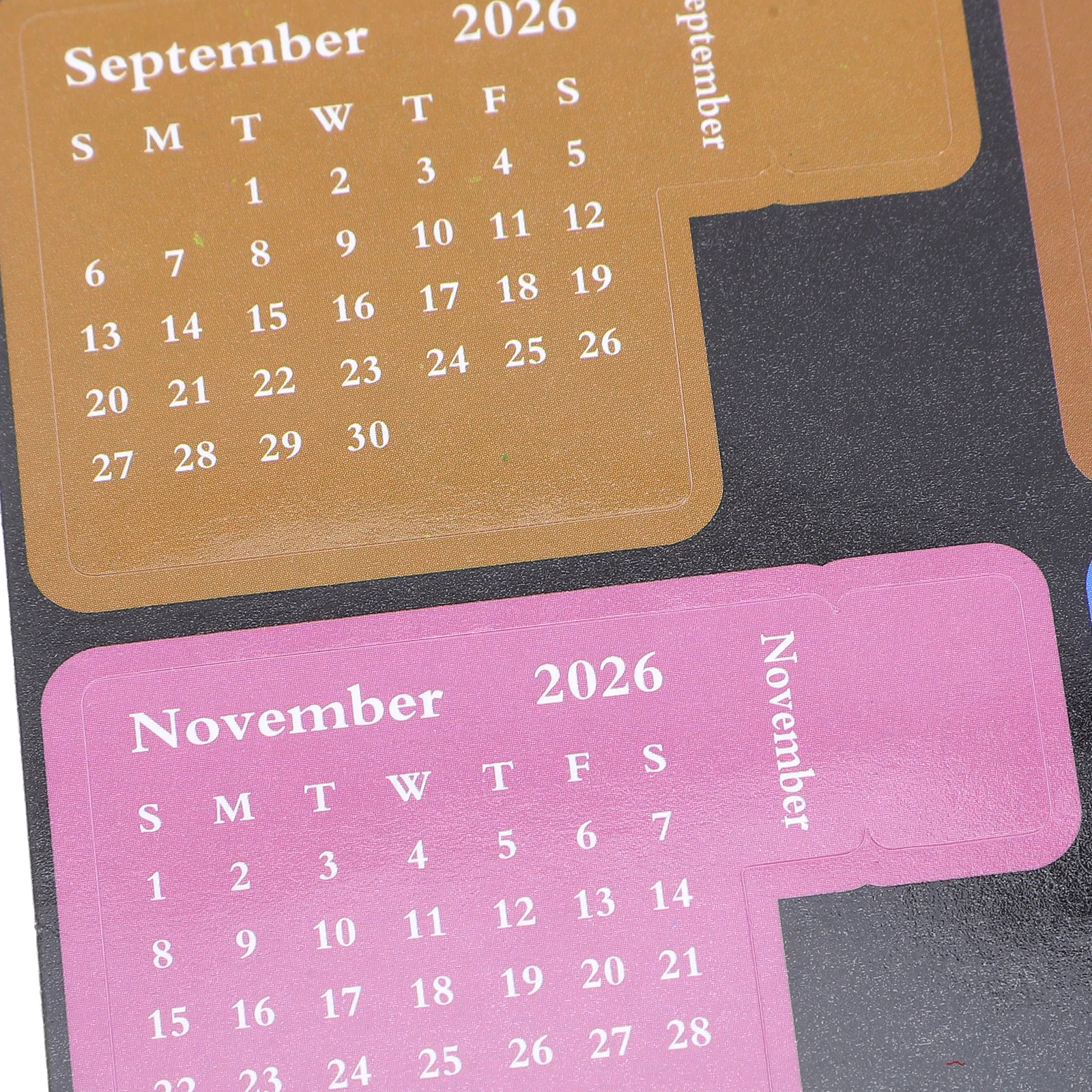 6 مجموعات من ملصقات التقويم الشهري 2026 علامات تبويب مؤشر ذاتية اللصق مخطط الشارات لتنظيم دفاتر الملاحظات والمذكرات وسجلات القصاصات #4