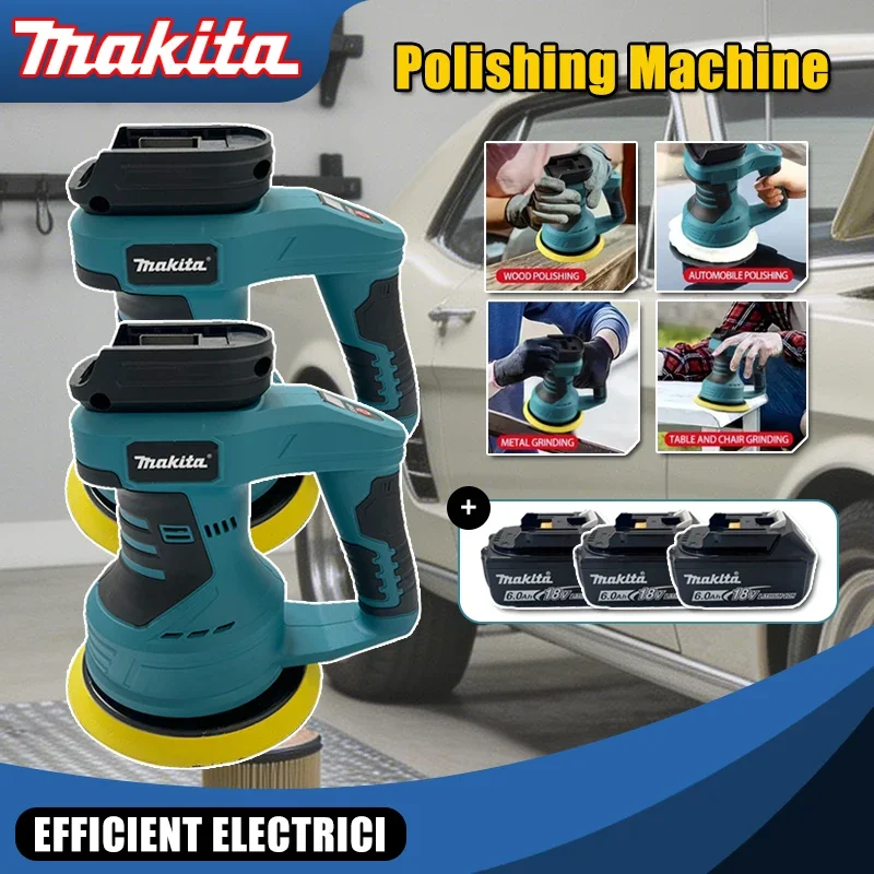 

Makita Cordless Car Polisher 8 Gears Adjustable Auto Electric Waxing Sanding Sealing Glaze Tool Rechargeable Polisher 20V