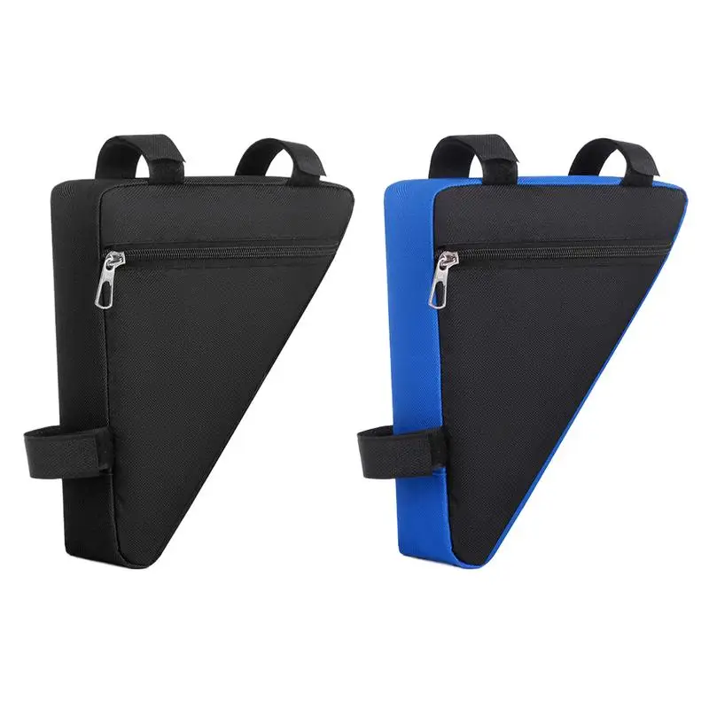 Saco triangular de bicicleta, acessórios de ciclismo, quadro de tubo frontal, guidão, à prova d'água, bolsa triangular, suporte de quadro, bolsa de ferramentas