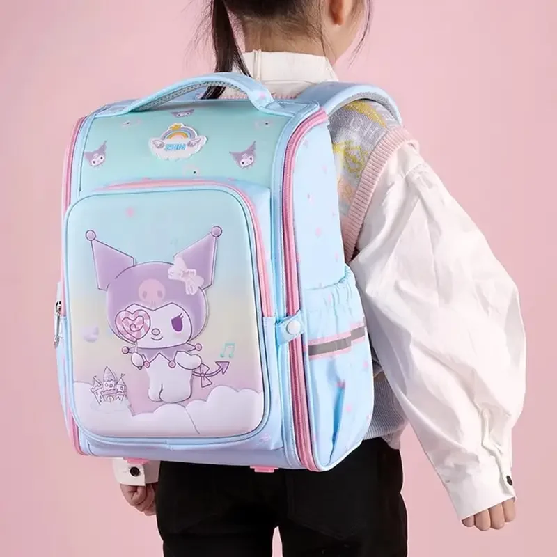 Sanrioed Kuromi Anime Cute Large Capacity Children Backpack Schoolbags Student Cartoon Shoulder Bag Travel Gift for Friend