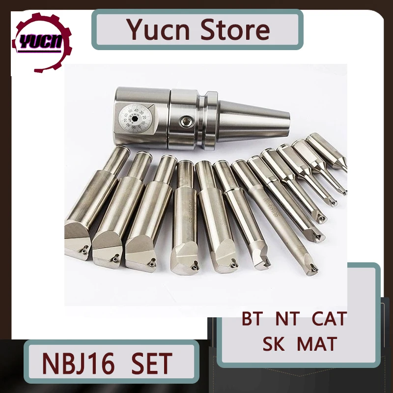 YUCN NBJ16 Boring Tool Set BT30 BT40 BT50 NT30 NT40 R8 MTA MTB NBJ16 SK40 C20 HSK63A CNC Boring Machine Boring Cutter Tool Holde