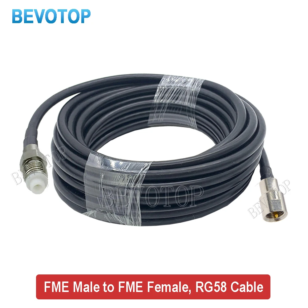 RG58 FME Male to FME Female Adapter Cable Pigtail RF Coaxial Extension Jumper 50 Ohm for Electronic Components Market